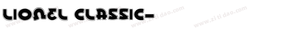 Lionel Classic字体转换